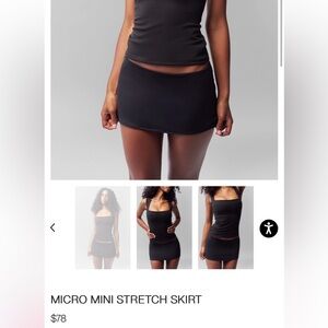 Danielle Guizo Micro Mini Skirt